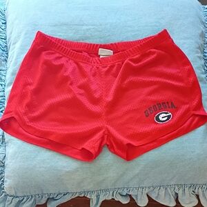 Pro Edge Red Women's Athletic Shorts